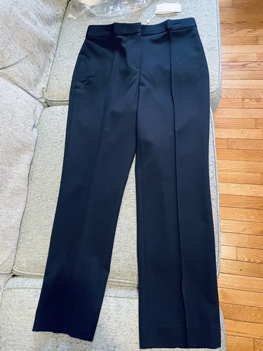 NWT Tory Burch NWT Twill Kahaki Wool Pant 135278 In Navy Size 8 $328