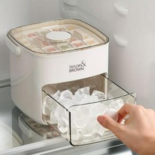 Easy Press 48 Ice Cube Maker Tray Party Bar Ice Cube Maker Mould Ice Storage Box