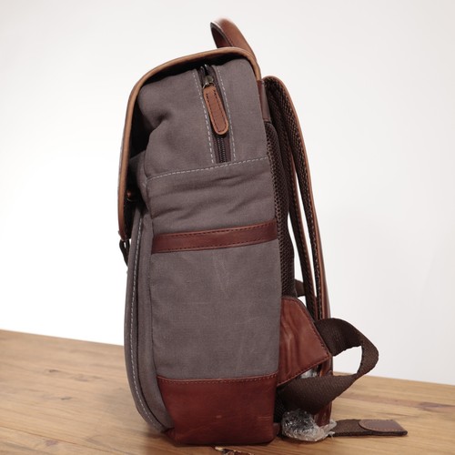 Ona Monterey Backpack Camera Bag, Smoke Waxed Canvas - Brand New - Picture 2 of 5