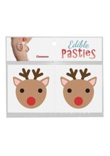 Edible Flavored Body Pasties Nipple Covers Holiday Winter Themed Choose Shape