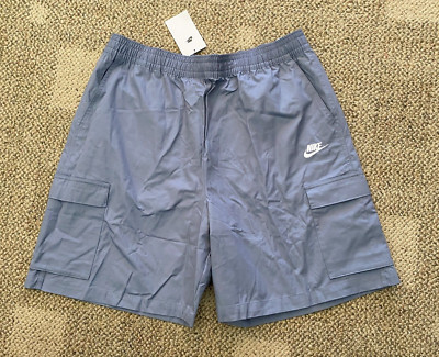 Nike Club Woven Cargo Shorts FB1246-493 Gray $70 Men's Size