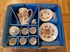 Schönwald Puppenservice Service 15 Teilig Komplett Vollständig Vintage Blumen