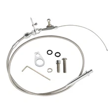 Braided Transmission Kick Down Cable Detent Fits For GM Chevy Trans 350 TH350 US