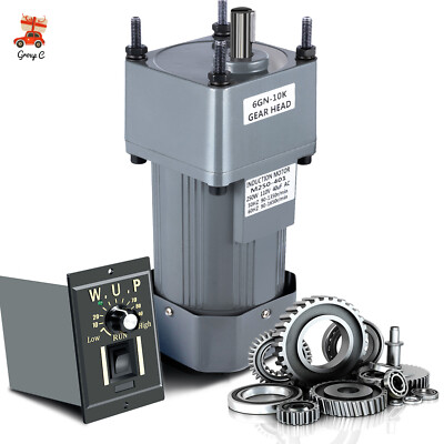 110V 250W AC Gear Reduction Motor Electric + Variable Speed Control Reversible