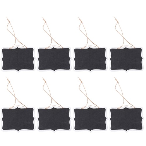 20 Pcs Small Wooden Blackboard Chalk Sign Child Bride Message Mini
