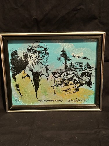 1973 David Gantz signiert #37 / 300 "The Lighthouse Keeper" Limited Edition