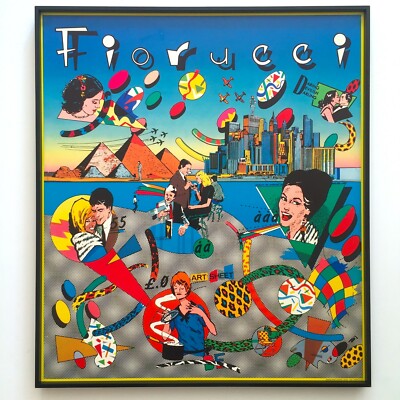 FIORUCCI RARE 1980 POST MODERN MEMPHIS FRAMED NEW WAVE ITALIAN