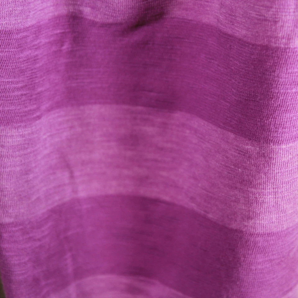 Bufanda de moda vintage de finales de los 90 2000 violeta púrpura a rayas mezcla de algodón orgánico Foto 3 de 4