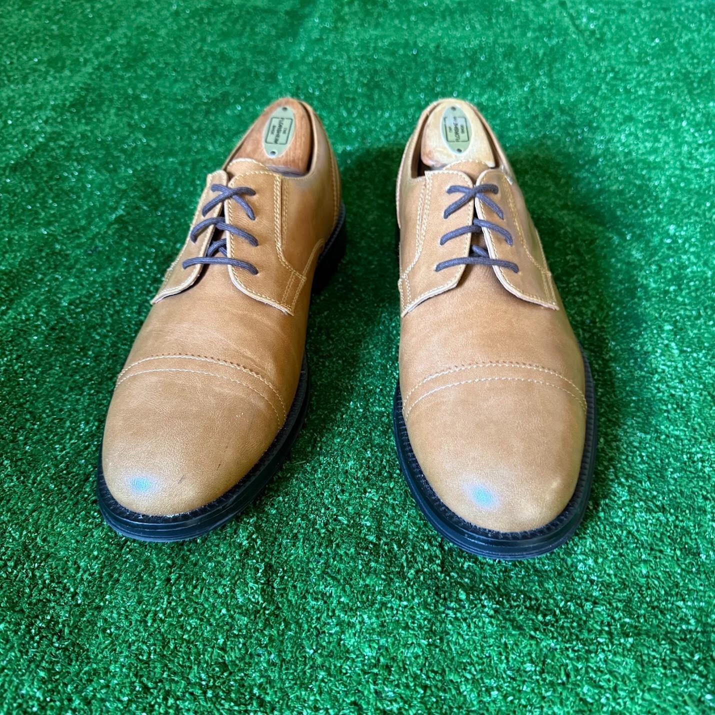 SAOLA Scarpe eleganti casual Oxford marroni stringate George Branford taglia 9