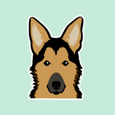 Dog Sticker Puppy Love Pet Car Window Laptop Water Bottle