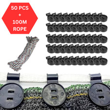 50PCS Sunblock Shade Cloth Plastic Clips, Heavy Duty Lock Grip for Greenhouse