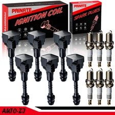 OEM 6X Ignition Coil + Iridium Spark Plug For Nissan Altima Maxima Murano UF349
