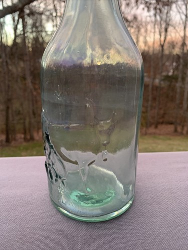 Antigua botella verde MILK THE COW Got Milk Farmer ordeño cierre superior ÚNICA - Imagen 6 de 6