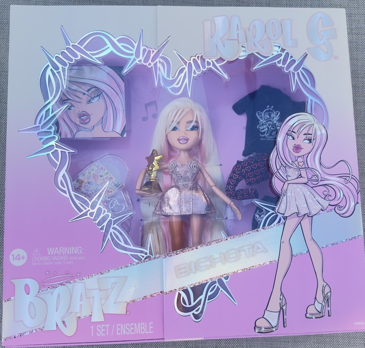 Bratz x Karol G Collector Doll with 3 Outfits and