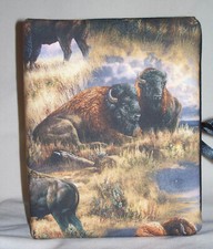 Buffalo Bison Animal Photo Album Handmade Holds 100 4"X6" NEW