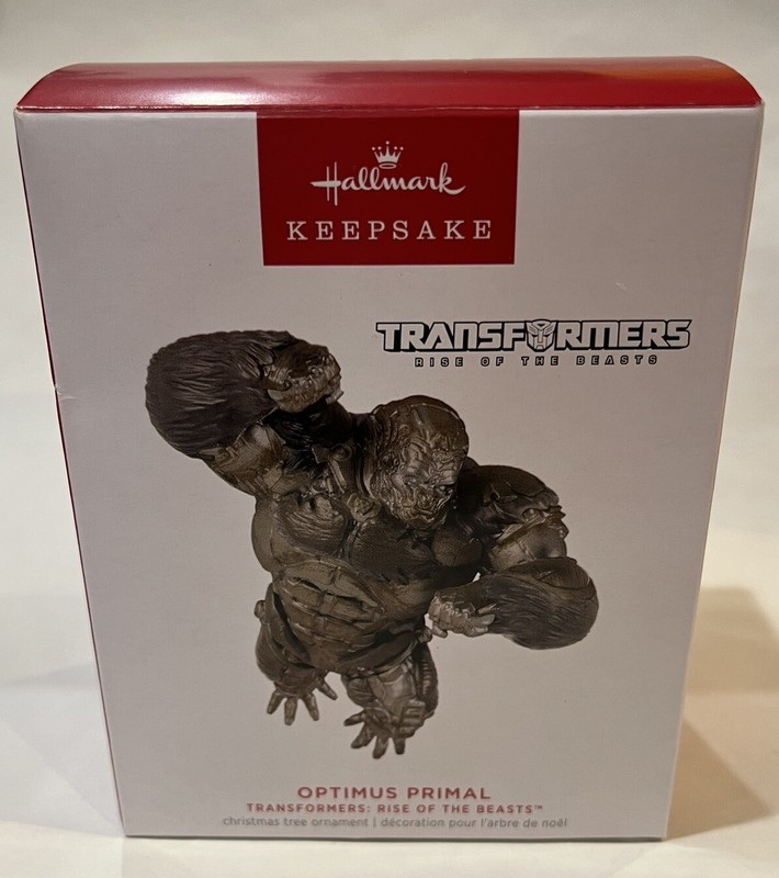 NEW TRANSFORMERS OPTIMUS PRIMAL HALLMARK 2023 HOLIDAY ORNAMENT RISE OF THE BEAST