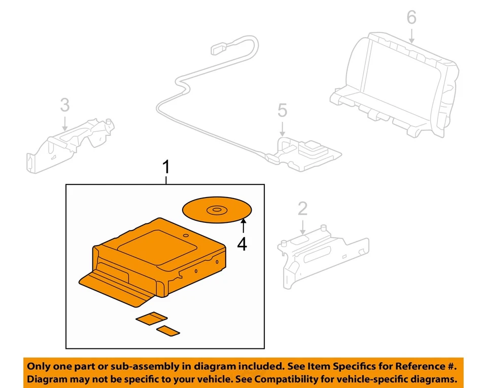 Used Infotainment Display fits: 2010 Acura Rl player navigation US market w/o ad Foto 3 de 4