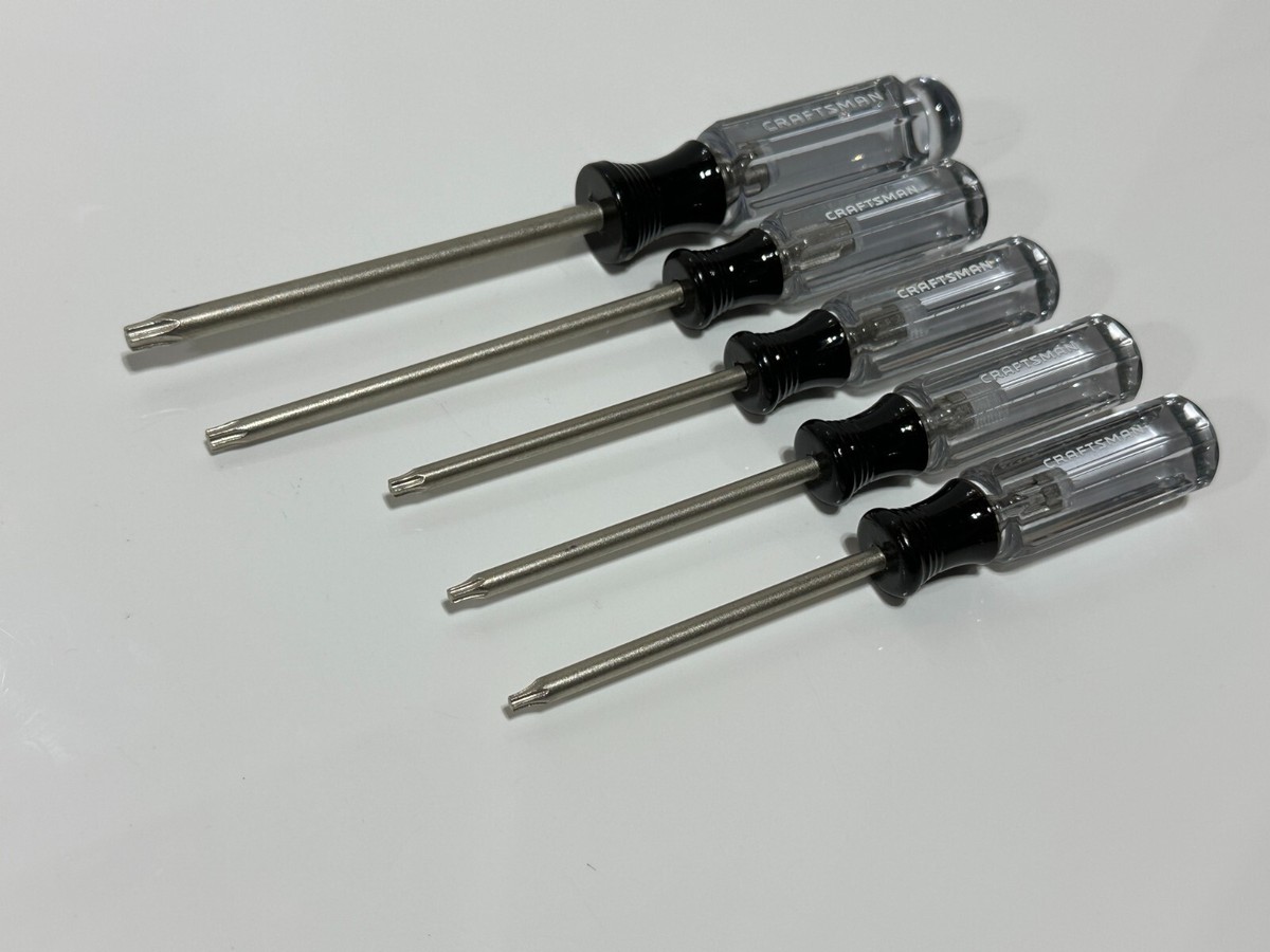 A A Craftsman USA 41404 (NOS) 5pc Torx T10 to T30 Screwdriver