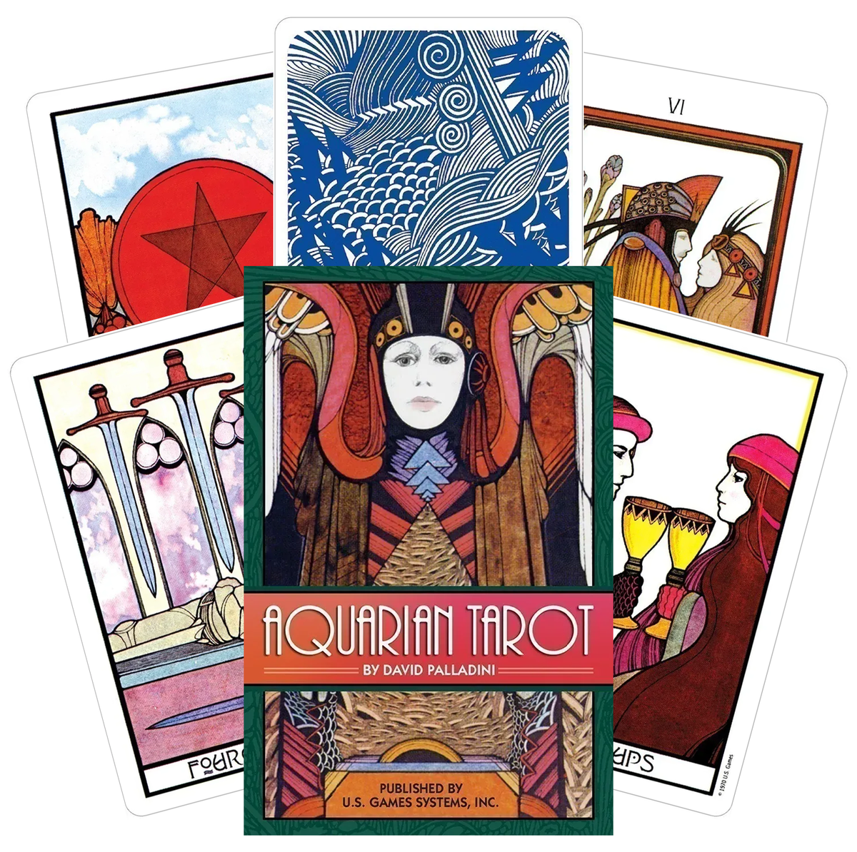 趣味・スポーツ・実用 Aquarian Tarot by David Palladini Aquarian Tarot Deck & Guidebook: Junjulas, Craig, Palladini