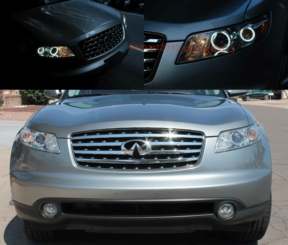 Anillos halo LED Switchback para INFINITI FX35 FX45 2003-2008 faro ojos de ángel Foto 2 de 4