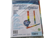 Quill Professional Index System  7-30512, Tabs Numbered 1-12