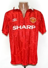 MANCHESTER UNITED 1992/1994 HOME FOOTBALL SHIRT UMBRO SIZE M