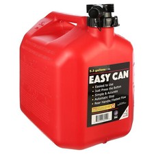 No-Spill 5 Gallon Gas Can Portable Fuel Container Wide Stable Push Button Red