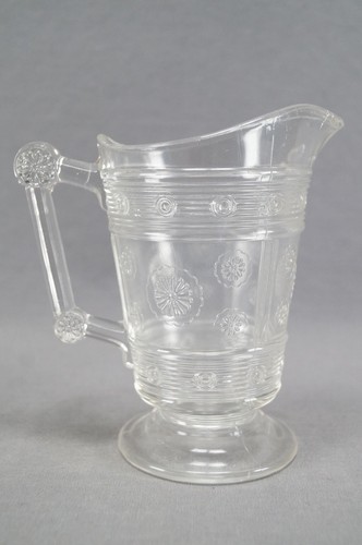 EAPG Bryce Bros / Us Glass Rosette Magic Pattern Creamer Circa 1880s - 1890s - Picture 3 of 11