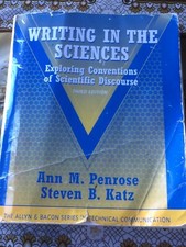 Writing in the Sciences: Exploring Conventions of Scientif Penrose Katz Third Ed