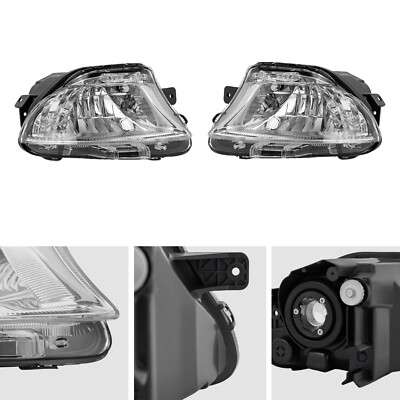 For Lexus LS460 2007 2008 2009 2010 Left+Right Clear Front Bumper Fog Light Lamp