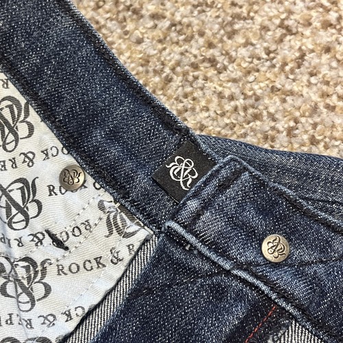 ROCK & REPUBLIC Denim Bootcut Button Flap Back Pockets Jeans 31 X 32 Womens - Picture 5 of 13