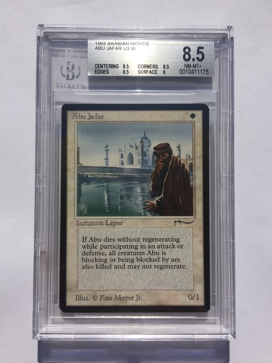 BGS 8.5 Quad + | Abu Ja'far | MtG Arabian Nights | NM - Mint
