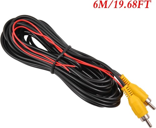 20' Auto Video RCA Verlängerungskabel Auto Rückansicht Backup Parkkamera Kabel - Bild 2 von 8