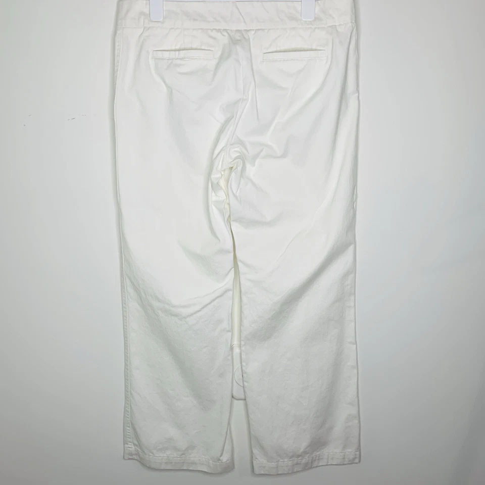 Pantalones marineros para mujer talla 12 blanco crema pierna ancha nuevos con etiquetas Bitten Sarah Jessica Parker Foto 4 de 4