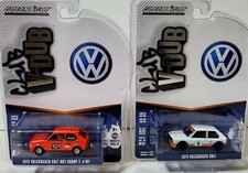 Greenlight 1:64 1974 & 1975 Volkswagen Golf *1 Gulf Edition *2 MK1 Group 2 #101