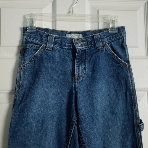 JK Indigo Jeans Boys Size 10R Blue Denim Carpenter Waist 26 Inseam 23 - Picture 2 of 8