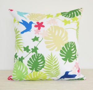 outdoor waterproof pillow tropical garden cushion leaves throw birds covers cart