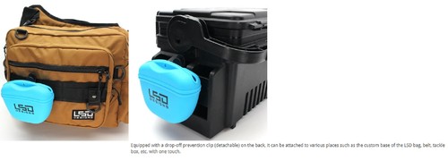 LSD Kuzu Pouch Silicon Clip on 11.5 x 13.5 cm Neon Pink (9360) - Picture 3 of 5