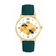 Toff London TLWS-59568 Ladies Honey Bee Roman Numerals Watch