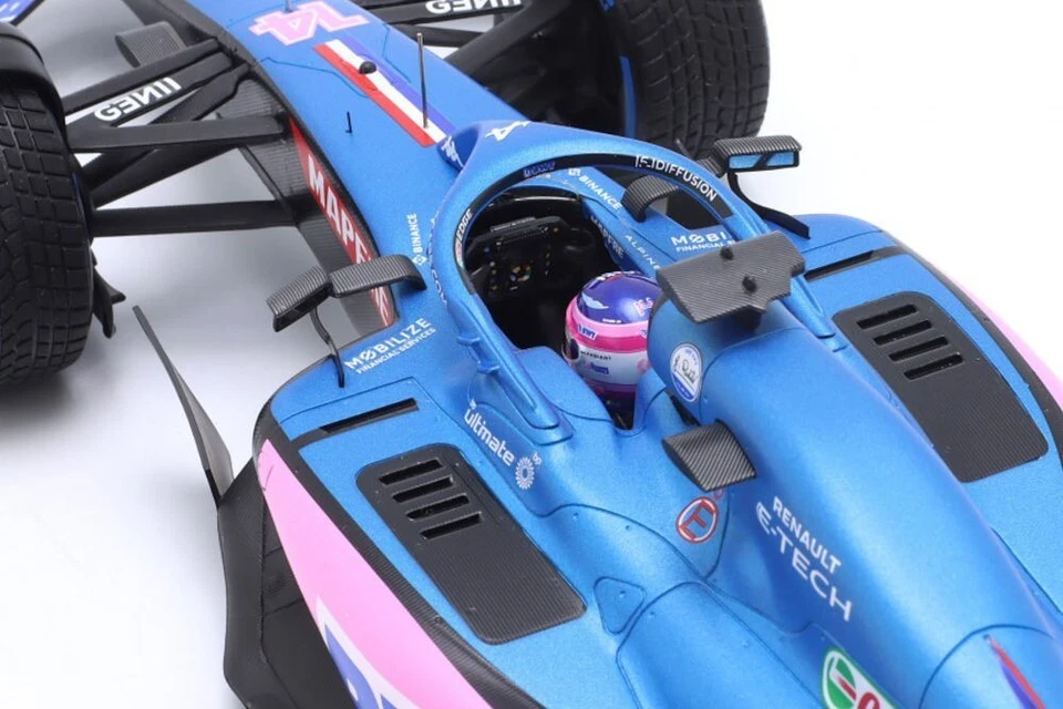 2022 Alpine A522 #14 7th Monaco GP Fernando Alonso in 1:18 scale Spark - Image 2 of 3
