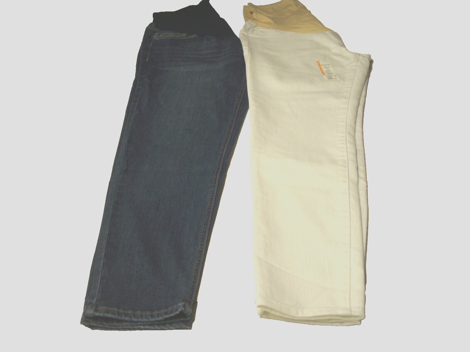 New Time & Tru Maternity Denim Pants & Skinny Jeans Size M (8-10) 2-Piece Set NWT-image