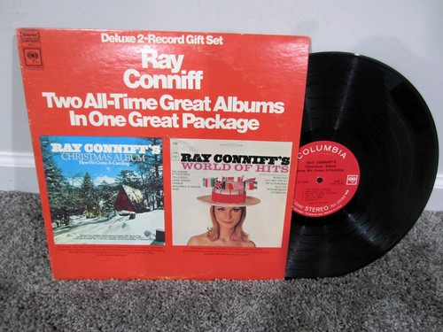 RAY CONNIFF Christmas & World of Hits 2 Set 12" Vinyl Record Album LP Original - Afbeelding 1 van 1