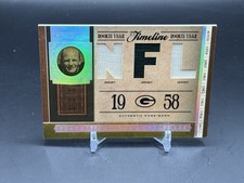 2006 Playoff National Treasures TIMELINE RAY NITSCHKE Triple GW Patch #/66 HOF