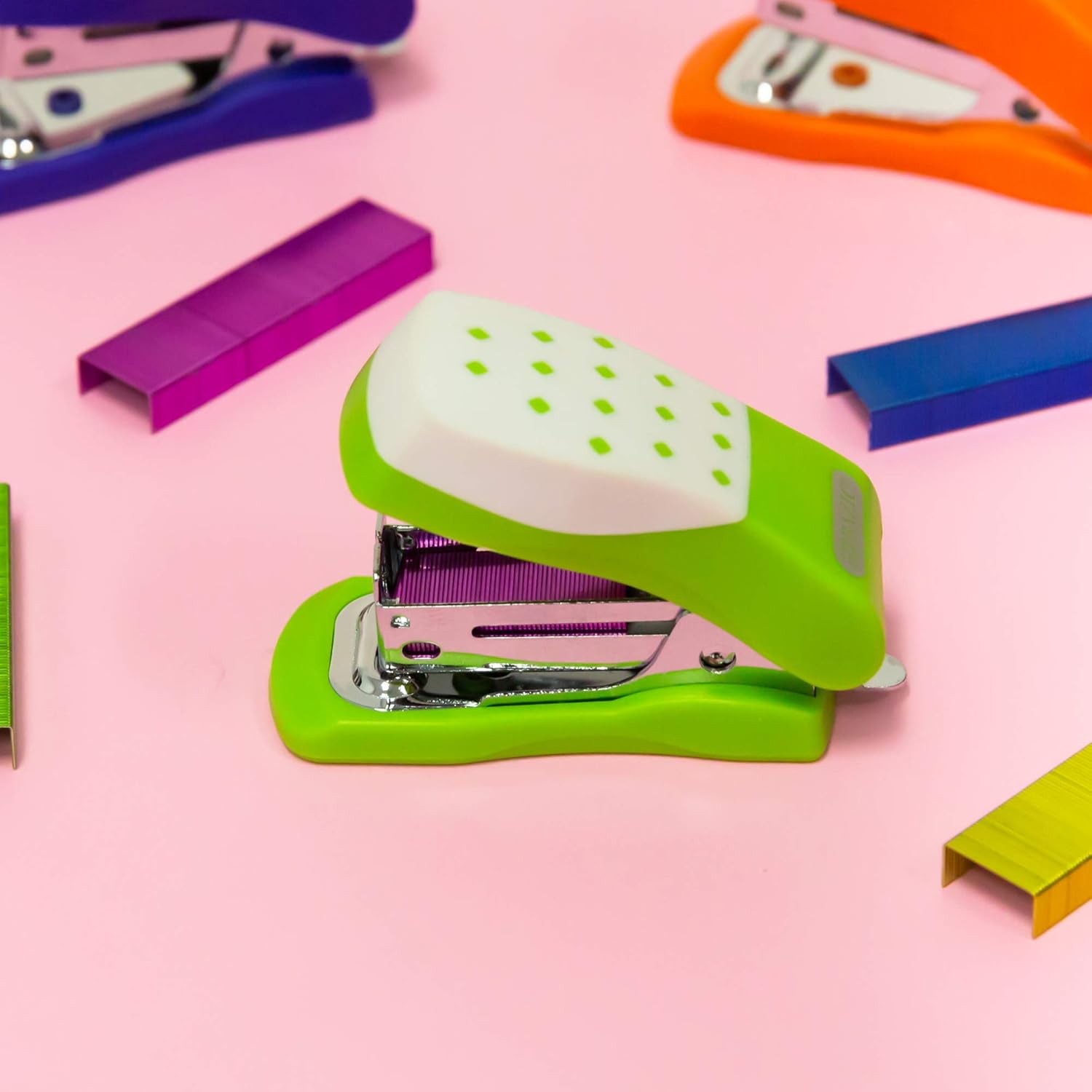 BAZIC Staples Standard (26/6) Metallic 1-Pack, Bright Colors (3000-count) 