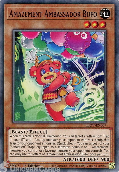 LIOV-EN007 Amazement Ambassador Bufo Common Mint YuGiOh Card