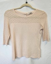Hobbs London beige leichter Strickpullover mi...