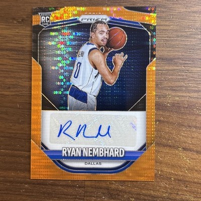 Ryan Nembhard 2025-26 Panini Prizm Orange Pulsar /149 AUTO #48  Rookie RC