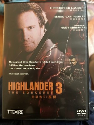 (Highlander 3 The Sorcerer DVD) | Region Free Korean Import RARE + CUSTOM ART