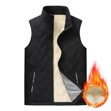 Mens Body Warmer Gillet Waistcoat Gilet Winter Warm Padded Quilted Sleeveless UK