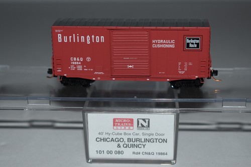 Carro de carga Burlington 40' escala N MTL 10100080 19864 C58590 puerta única | Condition: Used